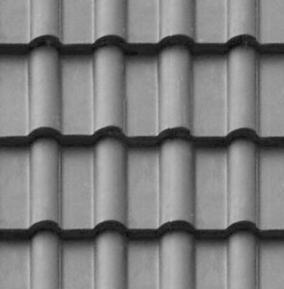 Printable Dolls House Wallpaper 1/12th Scale Grey Roof Tiles BR16 ...