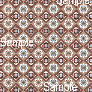 Printable Dolls House Wallpaper 1/12th scale Tile Effect Floor Flooring Digital Download UK & US sizes Jpeg or PDF #36