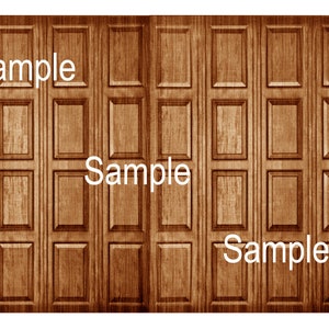 Imprimible Dolls House Wallpaper escala 1/12 Paneles de madera D03 Descarga digital tamaños Reino Unido y EE. UU. Jpeg o PDF