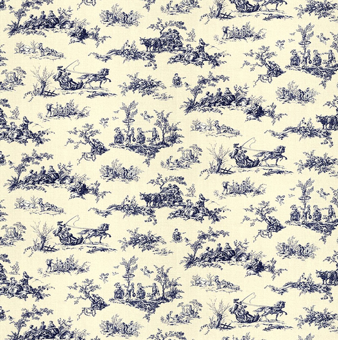 Printable Dolls House Wallpaper 1/12th Scale Vintage Toile D265 Digital ...