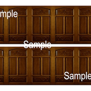 Printable Wainscot Panels 1/12th  scale Dolls House Miniature D25 Digital Download UK & US sizes Jpeg or PDF