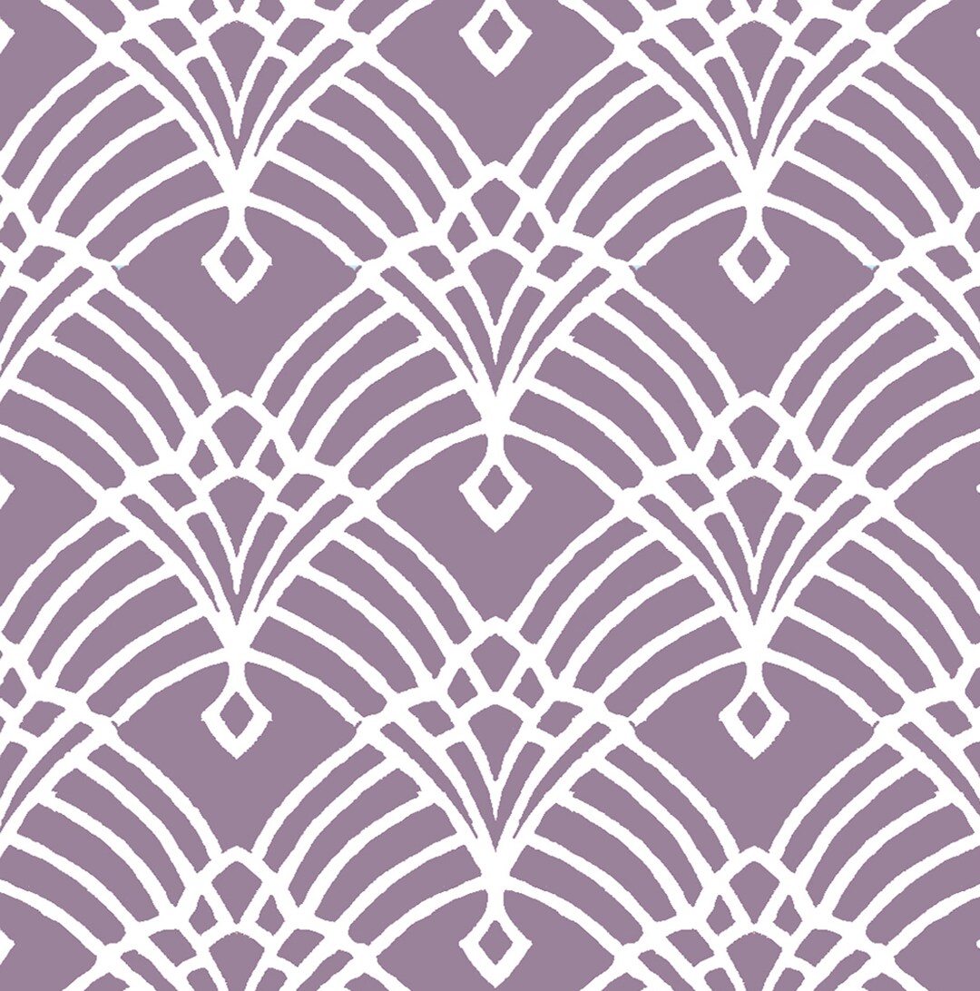 Printable Dolls House Wallpaper 1/12th Scale Mulberry Art Deco Etsy