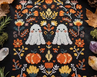 Halloween Ghost cross stitch pattern PDF - digital download CS76
