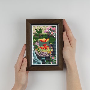 Matisse Goldfisch Kreuzstich Stickmuster PDF - Stickmuster PDF - berühmete Miniatur Malerei auf Leinwand - digitaler Download CS104