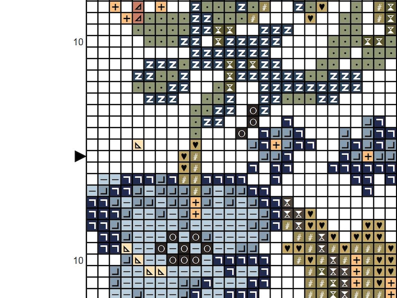 Häxig apotekare korsstygnsmönster PDF, kristallflaska, förtrollad trädgårdsdesign, blommig gotisk konst, mystisk naturmönster CS121 bild 11