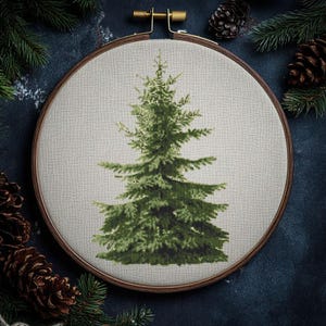 Kreuzstich Stickmuster PDF - Wald Vintage Winter Weihnachten Weihnachten Weihnachten Weihnachten Weihnachten das Besondere an Weihnachten Wandstickerei - digitaler Download CS128