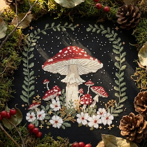 Autumn floral sampler cross stitch pattern PDF - digital download CS28