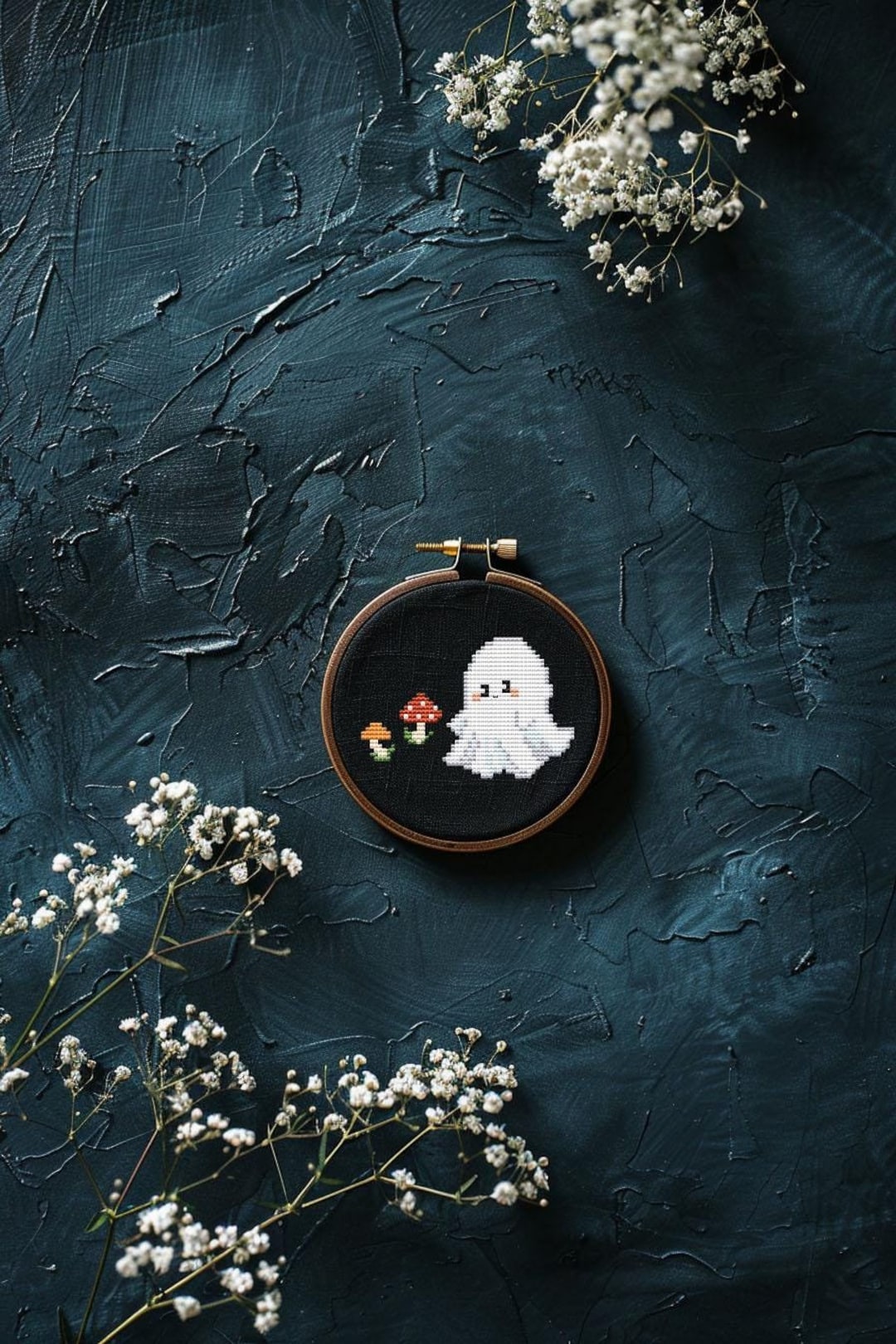Mini Ghost Cross Stitch Pattern PDF - Simple Boo Autumn Fall the Spooky ...