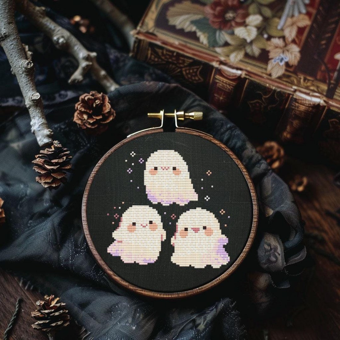 Ghost Stitching Pattern Cute Ghosts Cross Stitch Pattern PDF - Digital Download CS27 - Etsy