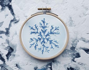 Snowflake cross stitch pattern PDF - digital download CS29