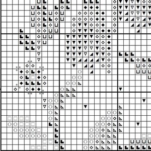 Snowdrops Cross Stitch Pattern – Primitive Style Floral Design on Black, Spring Nature Embroidery PDF - digital download CS39 image 10