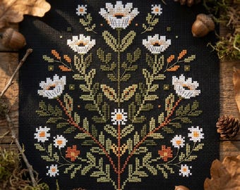 Witchy Wildflowers cross stitch pattern PDF - digital download CS10