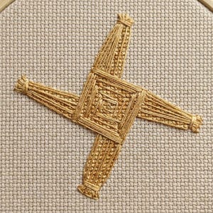 Patrón de la Cruz de Brígida - Diseño de bordado de la Bruja de Imbolc - descarga digital CS45 imagen 4