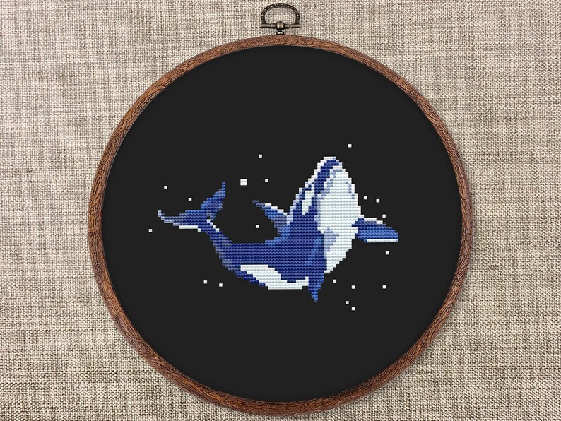 Orca Cross Stitch Pattern PDF Killer Whale Sea Ocean Marine - Etsy