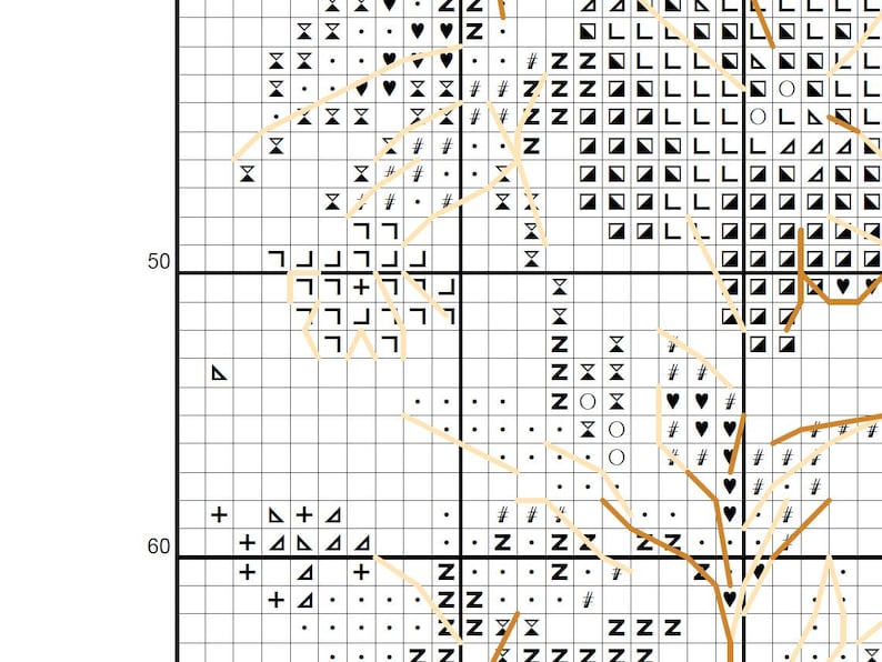 Häxig apotekare korsstygnsmönster PDF, kristallflaska, förtrollad trädgårdsdesign, blommig gotisk konst, mystisk naturmönster CS121 bild 13