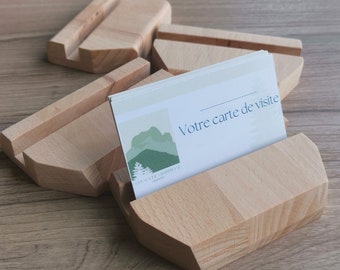 Présentoir pour cartes de visite en bois - porte cartes - plusieurs modèles disponibles