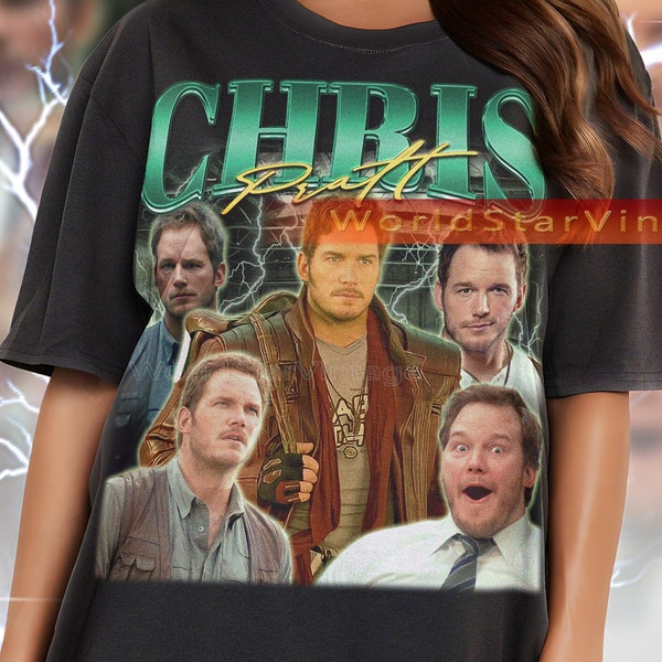 CHRIS PRATT Vintage Shirt, Chris Pratt Rap 90s Hip-hop Style Tshirt, Chris Pratt Film Tee, Chris Pratt Fan, Chris Pratt Retro Sweater