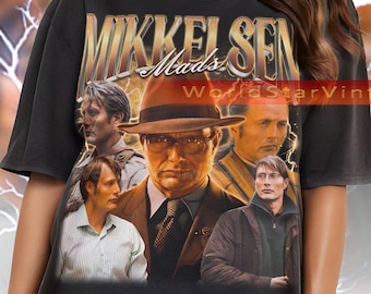 MADS MIKKELSEN Vintage Shirt, Mads Mikkelsen Homage Tshirt, Mads Mikkelsen Fan Tees, Mads Mikkelsen Retro Sweater, Mads Mikkelsen Merch Gift