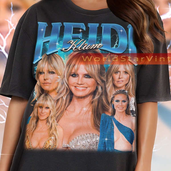 HEIDI KLUM Vintage Shirt, Heidi Klum Homage Tshirt, Heidi Klum Fan Tees, Heidi Klum Retro 90s Sweater, Heidi Klum Merch Gift