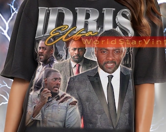 IDRIS ELBA Vintage Shirt, Idris Elba Homage Tshirt, Idris Elba Fan Tees, Actor Idris Elba Movies Merch Gift, Idris Elba Retro 90s Sweater