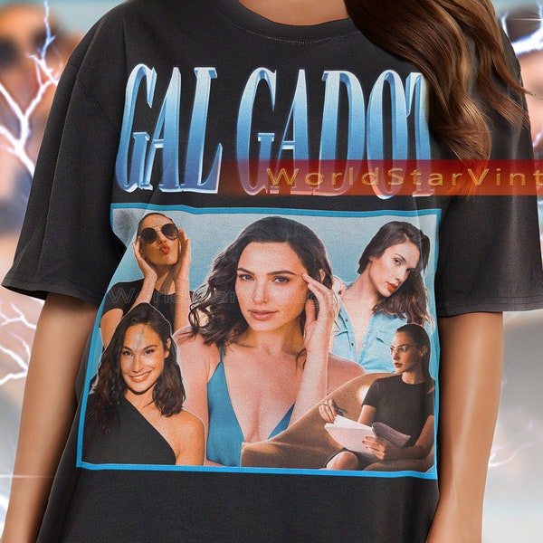 GAL GADOT Vintage Shirt, Gal Gadot Homage Tshirt, Gal Gadot Fan Tees, Gal Gadot Retro 90s Sweater, Actress Gal Gadot Merch Gift Movies