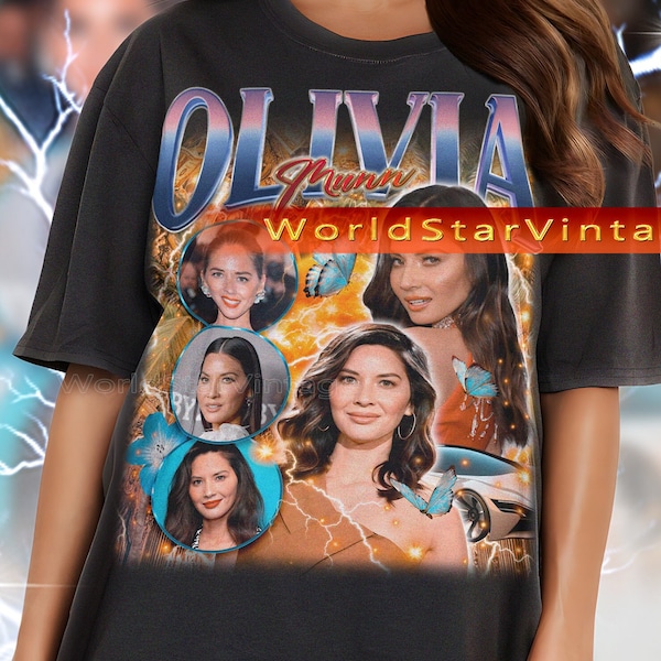 OLIVIA MUNN Vintage Shirt, Olivia Munn Homage Tshirt, Olivia Munn Fan Tees, Olivia Munn Retro 90s Sweater, Olivia Munn Merch Gift