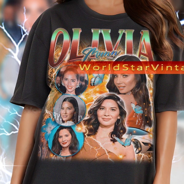 OLIVIA MUNN Vintage Shirt, Olivia Munn Homage Tshirt, Olivia Munn Fan Tees, Olivia Munn Retro 90s Sweater, Olivia Munn Merch Gift