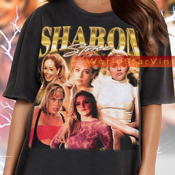 SHARON STONE Vintage Shirt, Sharon Stone Homage Tshirt, Sharon Stone Fan Tees, Sharon Stone Retro 90s Sweater, Sharon Stone Merch Gift