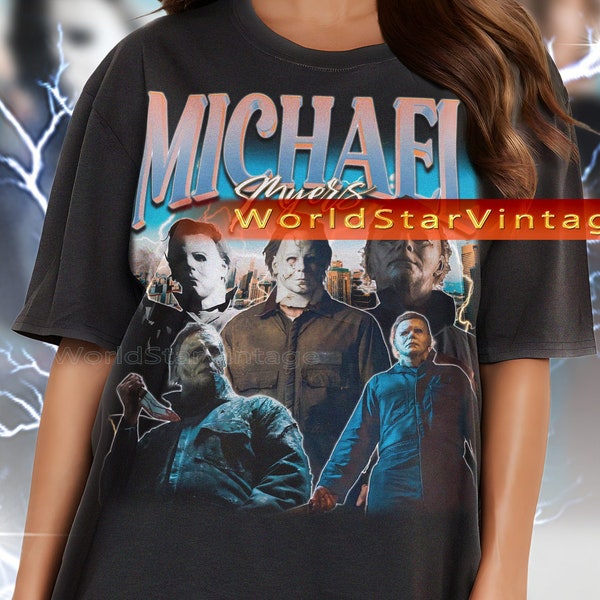 MICHAEL MYERS Vintage Shirt, Michael Myers Tshirt, Myers Thriller Homage Tshirt Friday the 13th Horror, Stranger Shirt, Halloween Shirt Gift