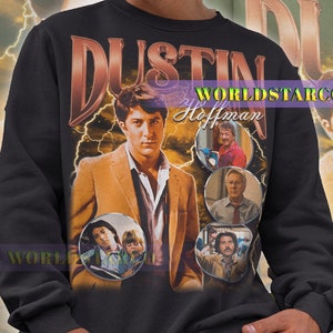 DUSTIN HOFFMAN Vintage Sweatshirt, Dustin Hoffman Homage Sweater, Dustin Hoffman Fan, Dustin Hoffman Retro Sweater, Dustin Hoffman Gift image 1