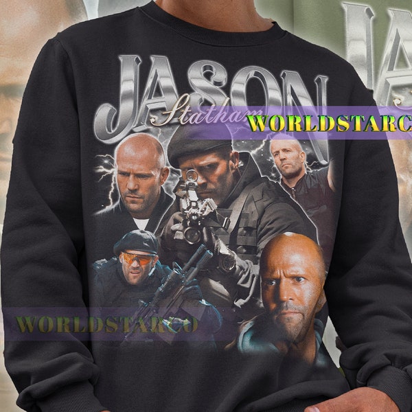 JASON STATHAM Vintage Sweatshirt, Jason Statham Homage Sweater, Jason Statham Fan, Jason Statham Retro 90s Sweater, Jason Statham Merch Gift
