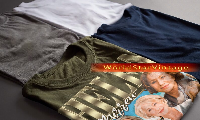 HELEN MIRREN Vintage Shirt, Helen Mirren Homage Tshirt, Helen Mirren Fan Tees, Helen Mirren Merch Gift, Helen Mirren Retro 90s Sweater image 4