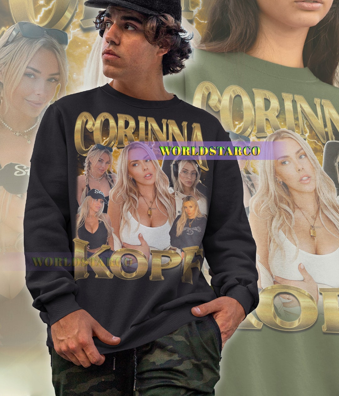 CORINNA KOPF Vintage Sweatshirt, Corinna Kopf Homage Sweater, Corinna