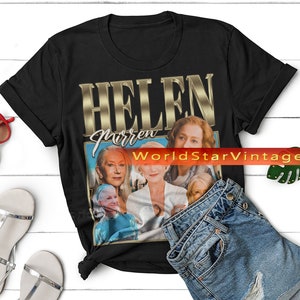 HELEN MIRREN Vintage Shirt, Helen Mirren Homage Tshirt, Helen Mirren Fan Tees, Helen Mirren Merch Gift, Helen Mirren Retro 90s Sweater image 5