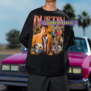 DUSTIN HOFFMAN Vintage Sweatshirt, Dustin Hoffman Homage Sweater, Dustin Hoffman Fan, Dustin Hoffman Retro Sweater, Dustin Hoffman Gift image 3