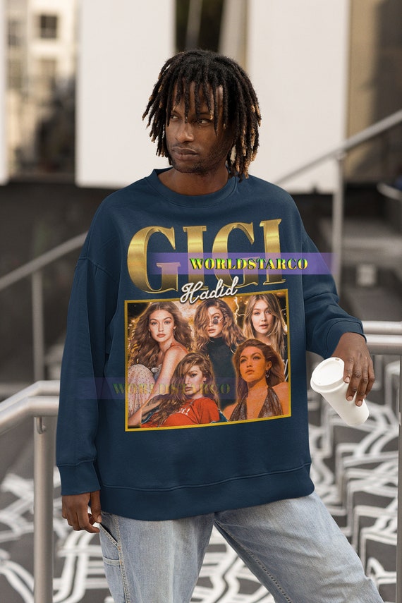 GIGI HADID Vintage Sweatshirt Gigi Hadid Homage Sweater Gigi Hadid Fan Gift Gigi Hadid Retro 90s Sweater Modeling Gigi Hadid Merch Gift Etsy