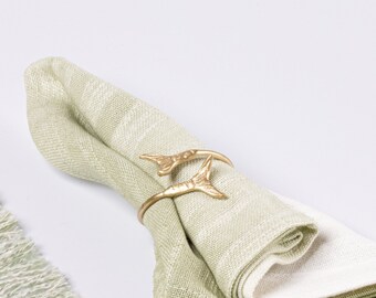 Mermaid Napkin Rings - Gold, Set of 4