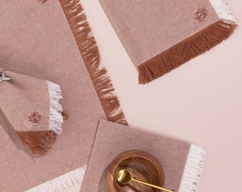 Chestnut Dinner Napkins - Set of 4