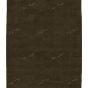 Hand Tufted Rug Solid Moss Green Cut Pile Wool Area Rug For Living Room Bedroom Kitchen Nursery Entryway Office 5X8 6x9 8X10 9X12 Rugs 10X14
