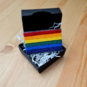 Pride rainbow flag pin