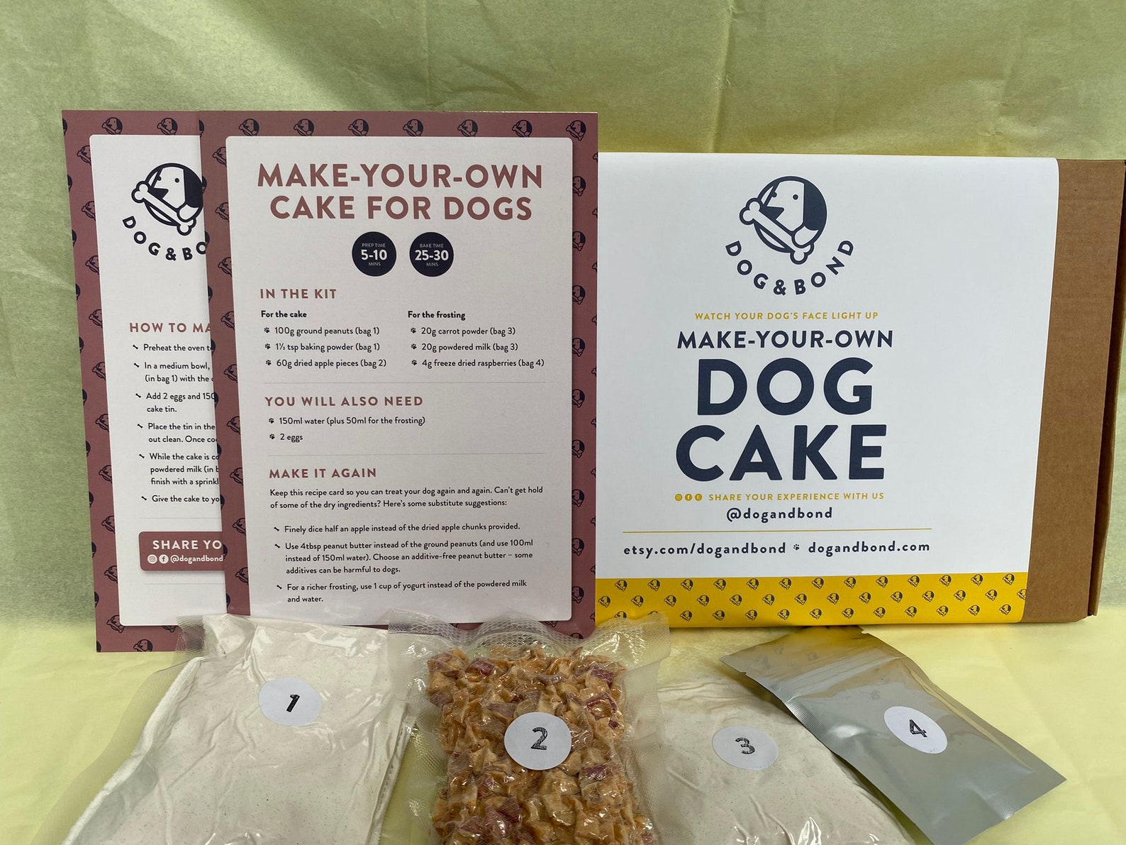 DOG BIRTHDAY CAKE Mix Make Your Own Grainfree Allnatural Etsy UK