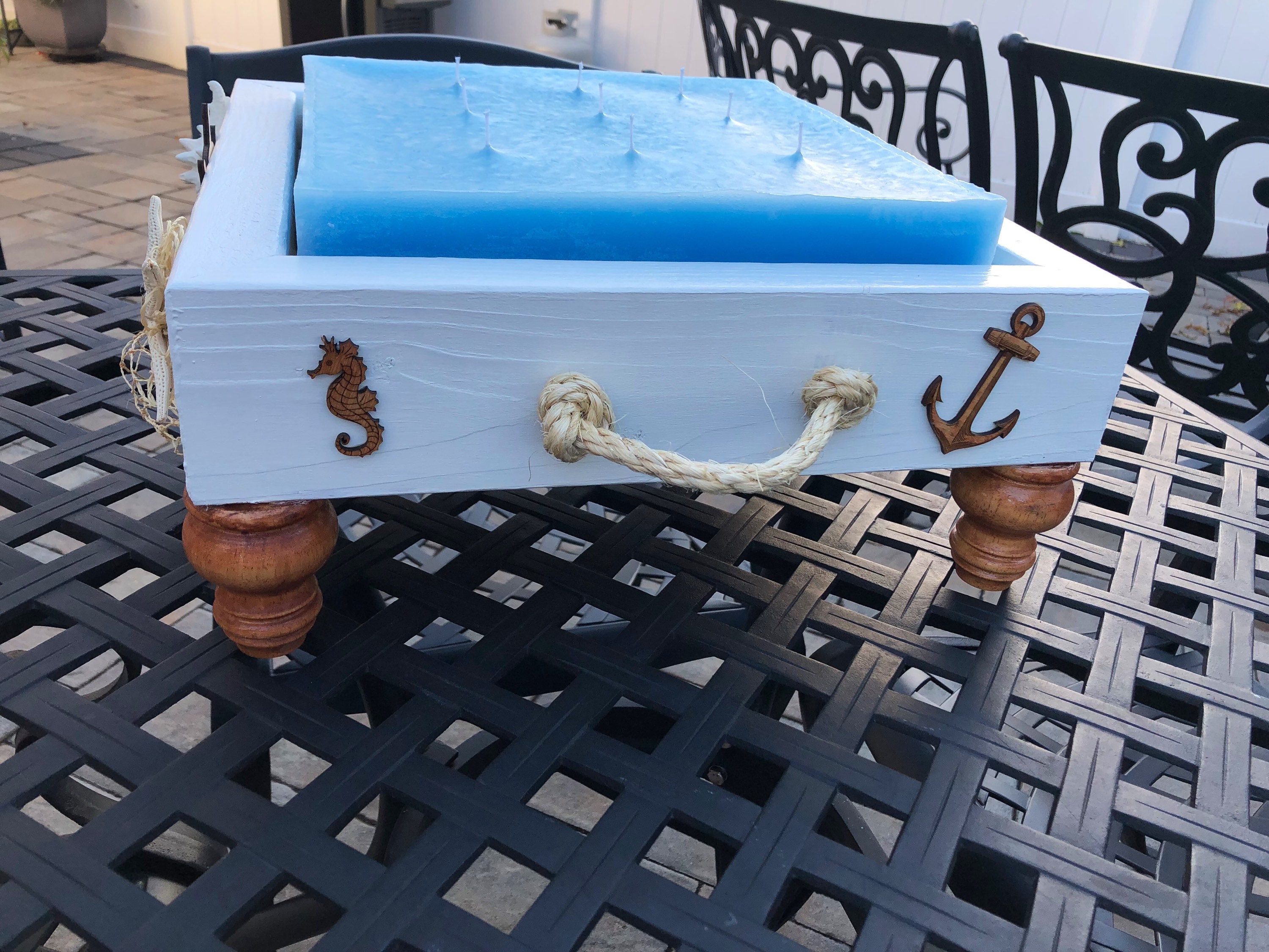 Nautical Riser. Cake Stand. Ocean. Beach Lover. Coastal Decor. Boat ...