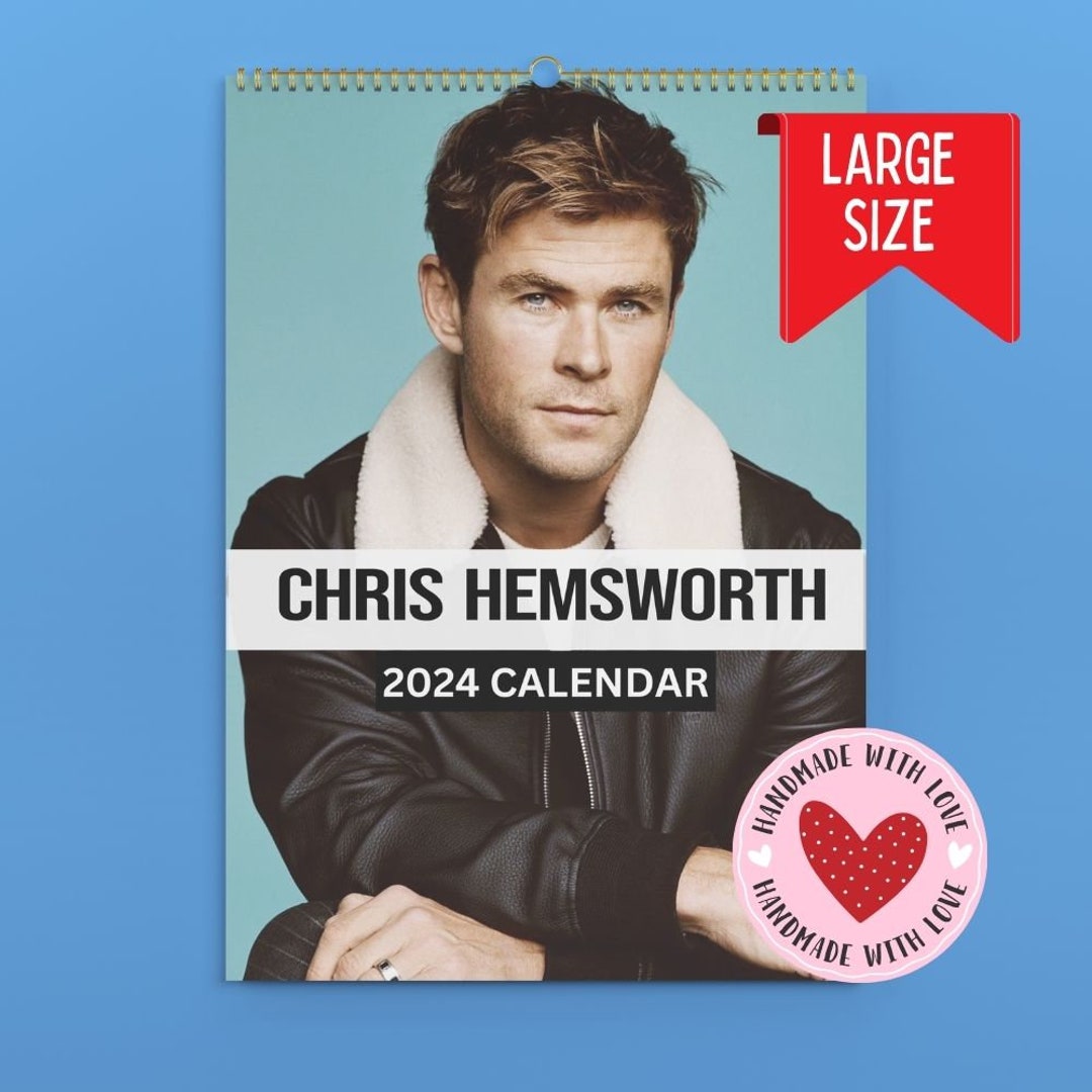 Chris Hemsworth Calendar 2024 VOL 1 Etsy