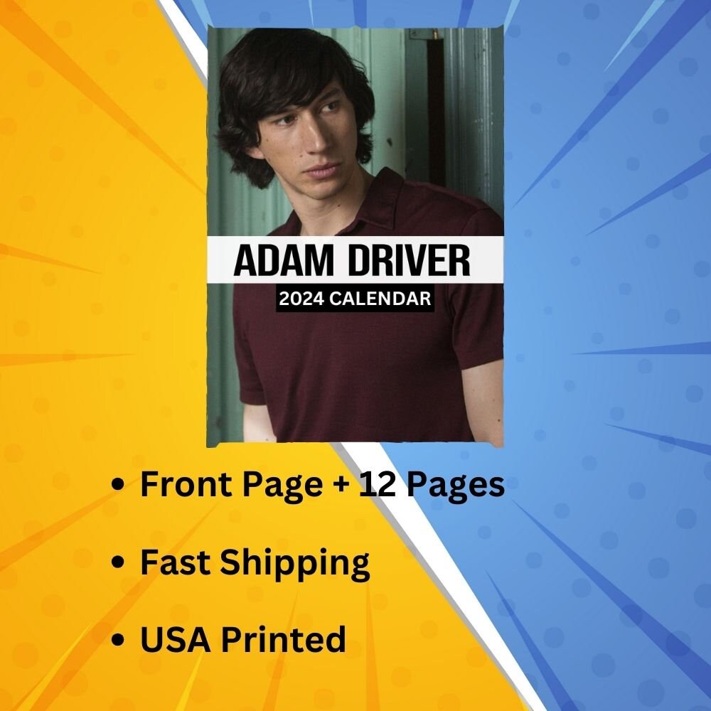 Adam Driver Calendar 2024 VOL 1 Etsy