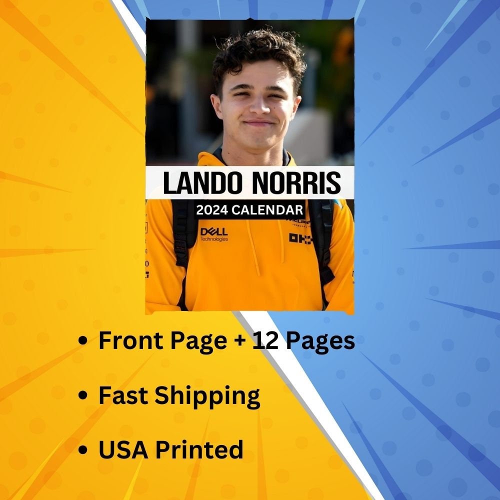 Lando Norris Calendar 2025 VOL 1 Etsy UK