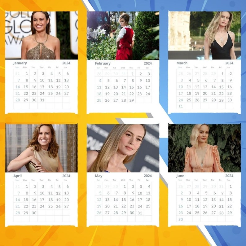 Brie Larson Calendar 2024 VOL 1 Etsy