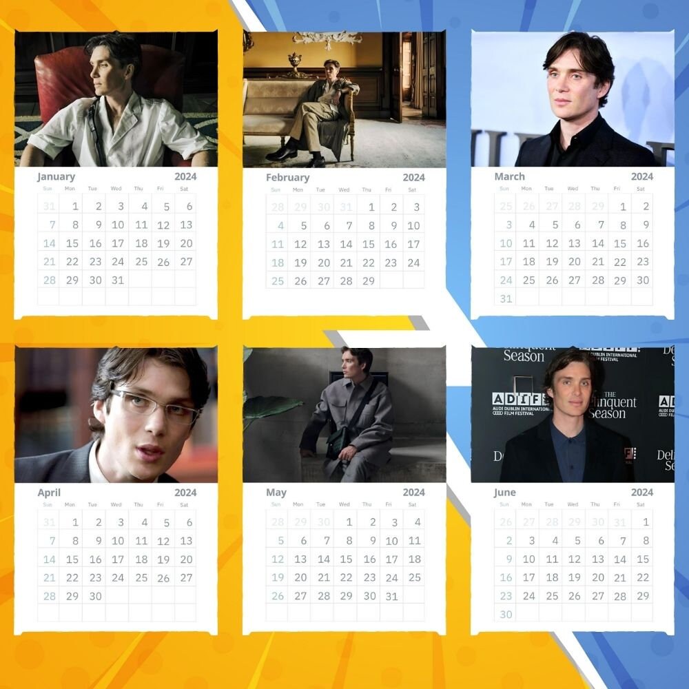 Cillian Murphy Calendar 2024 VOL 2 Etsy Australia