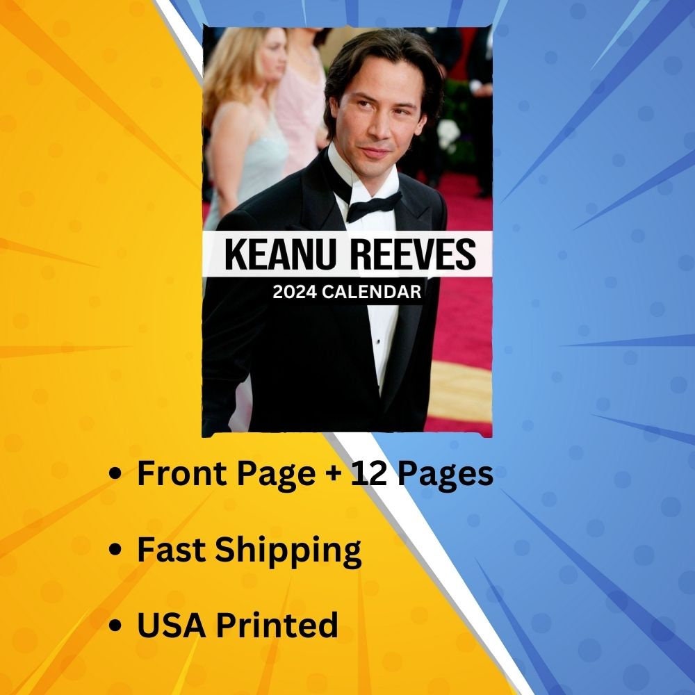 Keanu Reeves Calendar 2024 VOL 1 Etsy