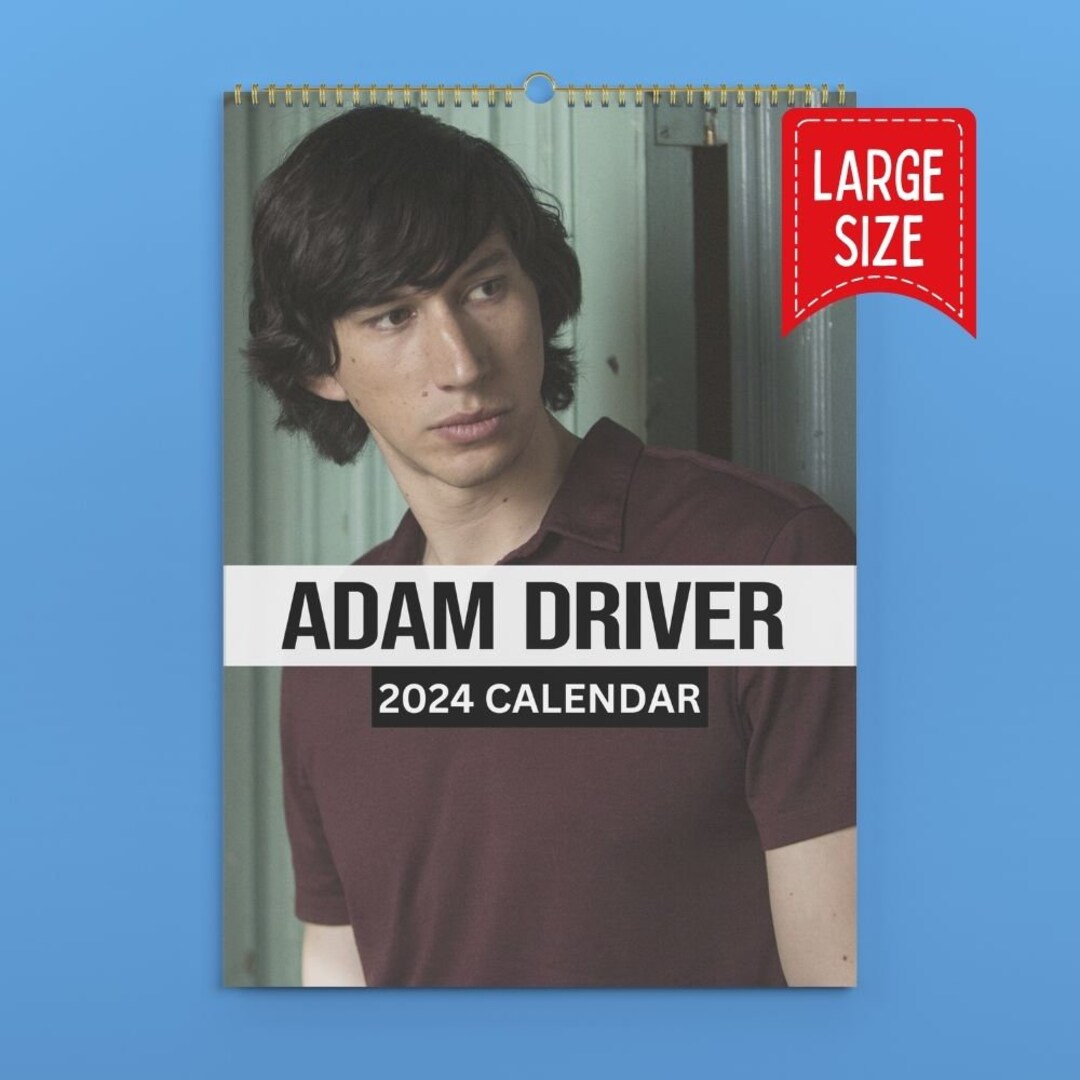 Adam Driver Calendar 2024 VOL 1 Etsy