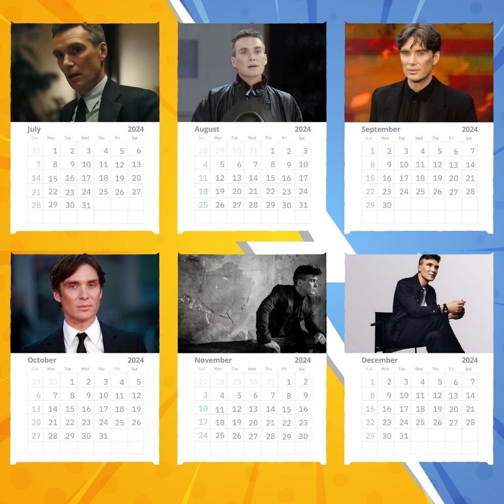 Cillian Murphy Calendar 2025 VOL 2 Etsy Australia